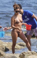 EVA LONGORIA in Bikini Enjoy Beach Day in Marbella 07/03/2025