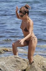 EVA LONGORIA in Bikini Enjoy Beach Day in Marbella 07/03/2025