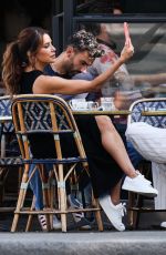 EVA LONGORIA on the Set of Searching for France at a Parisian Bakery 07/26/2025