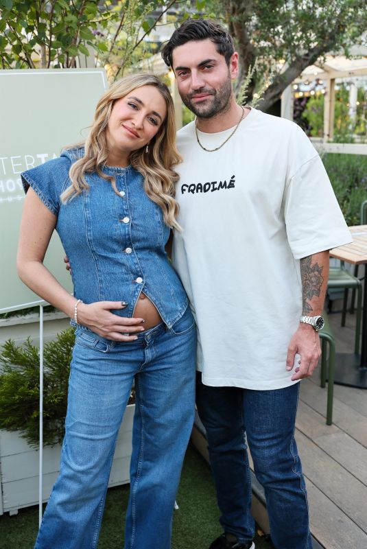 GEORGIA HARRISON and Her Boyfriend at Intertalent Digital Summer Party 07/02/2025