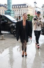GESSICA KAYANE Arrives at Schiaparelli Fitting in Paris 07/06/2025