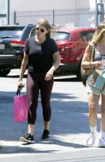 HILARY DUFF in a Tennis Skirt and Tank Top Out in Los Angeles 07/29/2025