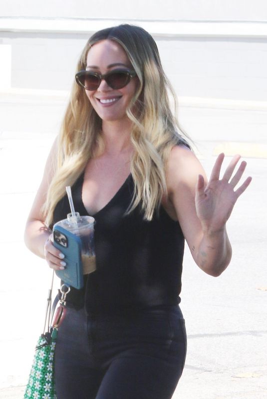 HILARY DUFF Leaves Joan