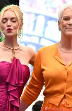 JAMIE LEE CURTIS and LINDSAY LOHAN at Purple Carpet for Freakier Friday in Mexico City 07/24/2025