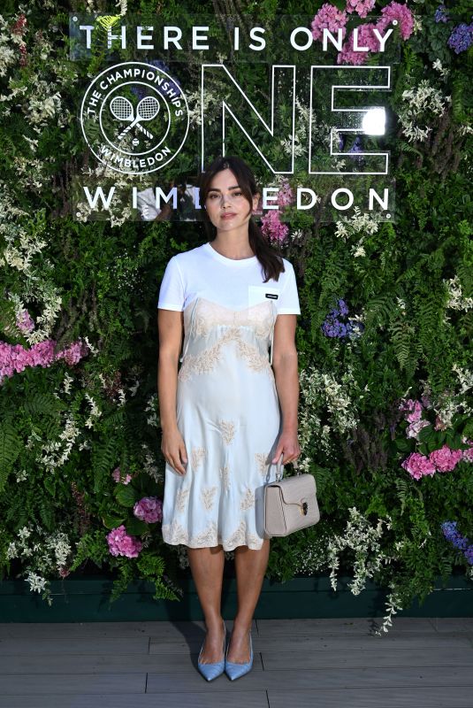 JENNA COLEMAN at Wimbledon Tennis Championships in London 07/10/2025