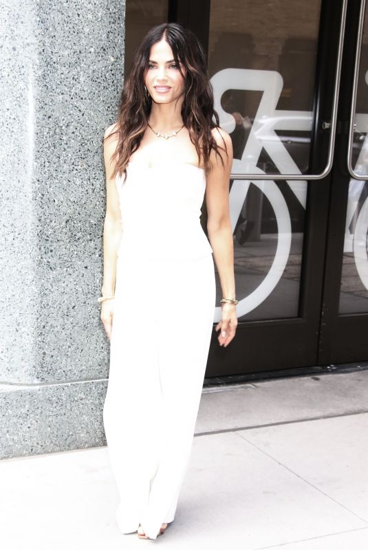 JENNA DEWAN Arrives at Live with Kelly & Mark in New York City 07/07/2025