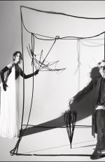 JENNA ORTEGA and Tim Burton in The Hollywood Reporter, July 2025
