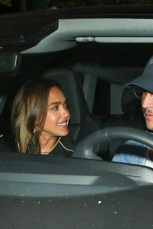 JESSICA ALBA and Danny Ramirez Out for Dinner in Los Angeles 07/23/2025