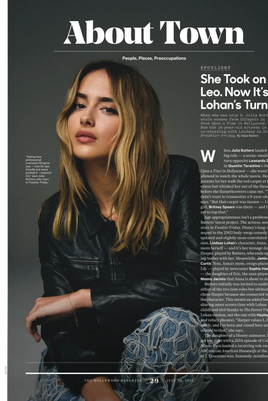 JULIA BUTTERS in The Hollywood Reporter, July 2025