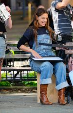KATIE HOLMES on the Set of Happy Hours in New York 07/22/2025
