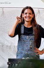 KATIE HOLMES on the Set of Happy Hours in New York City 07/22/2025