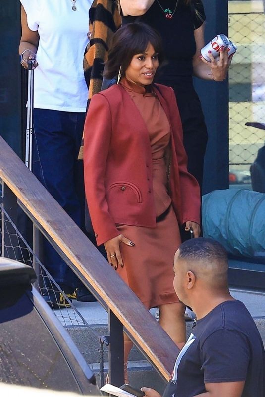 KERRY WASHINGTON on the Set of Imperfect Women in Los Angeles 07/02/2025
