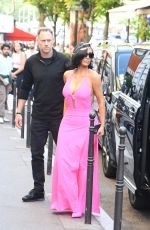 KIM KARDASHIAN Arrives at Balenciaga Fitting in Paris 07/08/2025