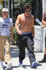 KJ Apa - shirtless out in Los Angeles 07/08/2025