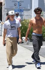 KJ Apa - shirtless out in Los Angeles 07/08/2025