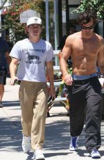 KJ Apa - shirtless out in Los Angeles 07/08/2025