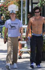 KJ Apa - shirtless out in Los Angeles 07/08/2025