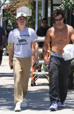 KJ Apa - shirtless out in Los Angeles 07/08/2025