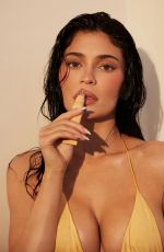 KYLIE JENNER for Kylie Cosmetics Peach Mango Lip Butter Campaign, July 2025