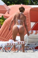 LARSA PIPPEN in Bikini at a Beach in Miami 07/22/2025