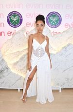 LEIGH-ANNE PINNOCK at Evian Mountain Of Youth VIP Suite at Wimbledon 2025 in London 07/10/2025
