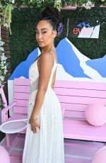 LEIGH-ANNE PINNOCK at Evian Mountain Of Youth VIP Suite at Wimbledon 2025 in London 07/10/2025