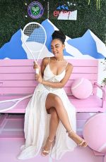 LEIGH-ANNE PINNOCK at Evian Mountain Of Youth VIP Suite at Wimbledon 2025 in London 07/10/2025