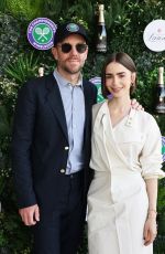 LILY COLLINS and Charlie Mcdowell at Mens