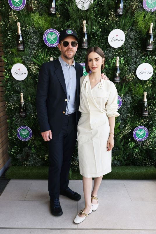 LILY COLLINS and Charlie Mcdowell at Mens