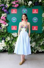 LILY COLLINS at Wimbledon in London 07/06/2025