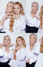 LINDSAY LOHAN and JAMIE LEE CURTIS in People Magazine, August 2025