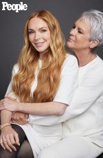 LINDSAY LOHAN and JAMIE LEE CURTIS in People Magazine, August 2025