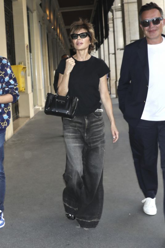 LISA RINNA Out for Dinner with Friends in Paris 07/09/2025