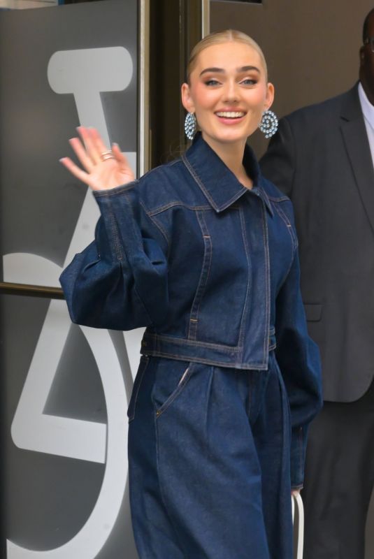 MEG DONNELLY Leaves ABC Studio in New York 07/11/2025
