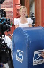 MEGHAN FAHY and Penn Badgley on the Set of You Deserve Each Other in Brooklyn 07/11/2025