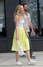 MEGHANN FAHY and Penn Badgley on the Set of You Deserve Each Other in New York 07/03/2025