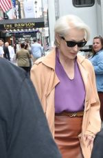 MERYL STREEP on the Set of Devil Wears Prada 2 in New York City 07/23/2025