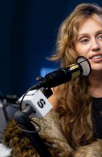 MILEY CYRUS at SiriusXM Studios in Los Angeles 07/15/2025