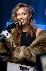 MILEY CYRUS at SiriusXM Studios in Los Angeles 07/15/2025