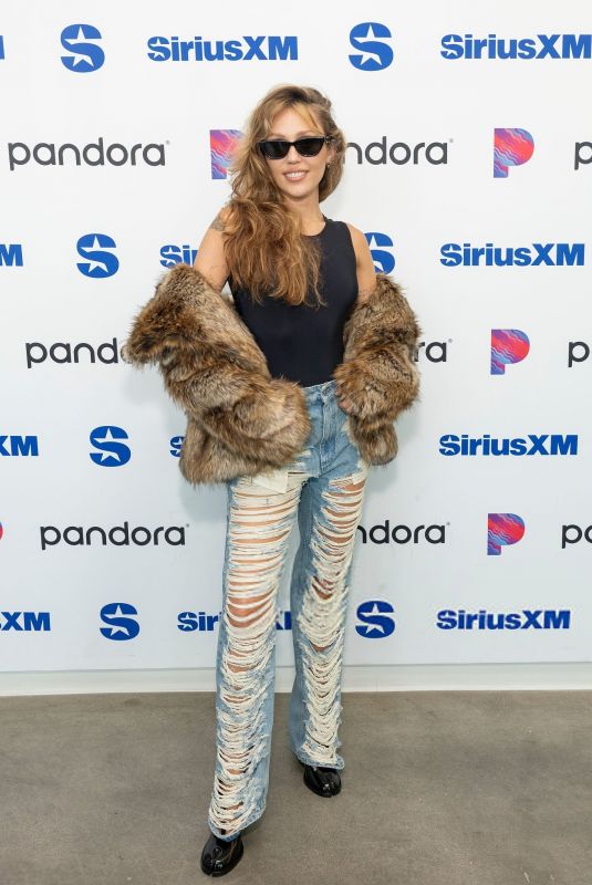 MILEY CYRUS at SiriusXM Studios in Los Angeles 07/15/2025