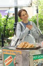 NATALIE PORTMAN on the Set of Good Sex in Washington Square Park in New York City 07/15/2025