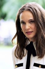 NATALIE PORTMAN on the Set of Good Sex in Washington Square Park in New York City 07/15/2025
