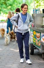 NATALIE PORTMAN on the Set of Good Sex in Washington Square Park in New York City 07/15/2025