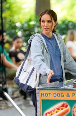 NATALIE PORTMAN on the Set of Good Sex in Washington Square Park in New York City 07/15/2025