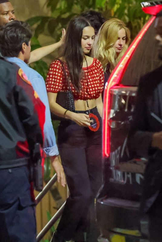 OLIVIA RODRIGO and ADDISON RAE Leaves Lady Gaga Concert in Los Angeles 07/28/2025