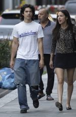OLIVIA RODRIGO and Conan Gray Out in London 07/30/2025