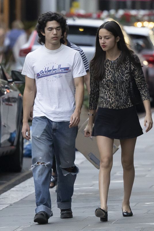 OLIVIA RODRIGO and Conan Gray Out in London 07/30/2025