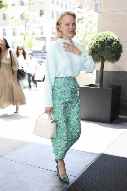 PAMELA ANDERSON Out in New York, July 2025