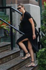 Pregnant KARLIE KLOSS Out and About in New York City 07/17/2025