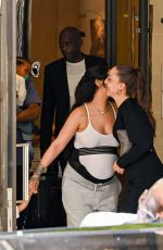 Pregnant RIHANNA and A$AP Rocky Leaves Le Royal Monceau Hotel in Paris 07/03/2025